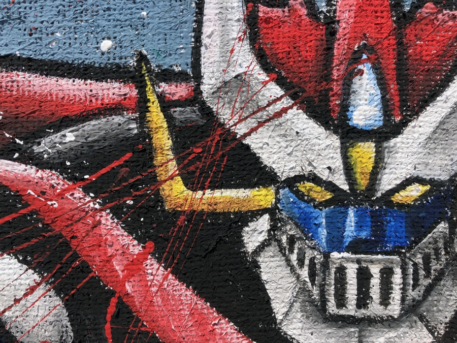 Quadro Il Grande Mazinga in volo - Go Nagai