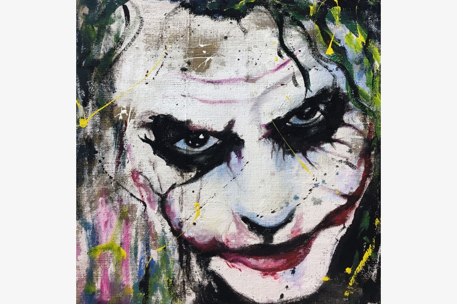 Quadro Juta Comic Joker